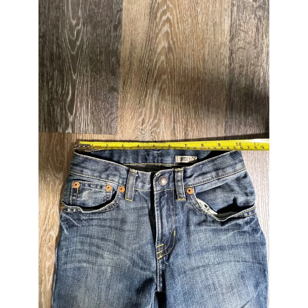 Polo Ralph Lauren Jeans Kids Size 7 Blue Excellent Straight Leg Faded Denim